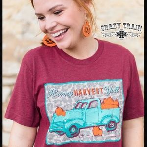 Happy Harvest Crazy Train tee